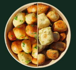 Pizza Puffs - Sea salt &amp; Rosemary / Herb &amp; Garlic