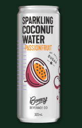 Sparkling Coconut Water with Passionfruit